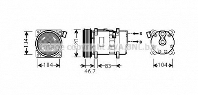 AVA QUALITY COOLING vwk309 -  Компрессор, кондиционер